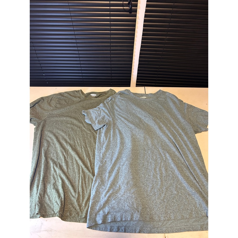Old Navy T-Shirt Mens L Multi-Color 2 Pack Soft Washed Crew Neck Heathered